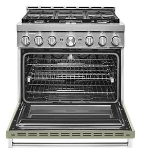 KitchenAid® 36'' Smart Commercial-Style Gas Range with 6 Burners KFGC506JAV