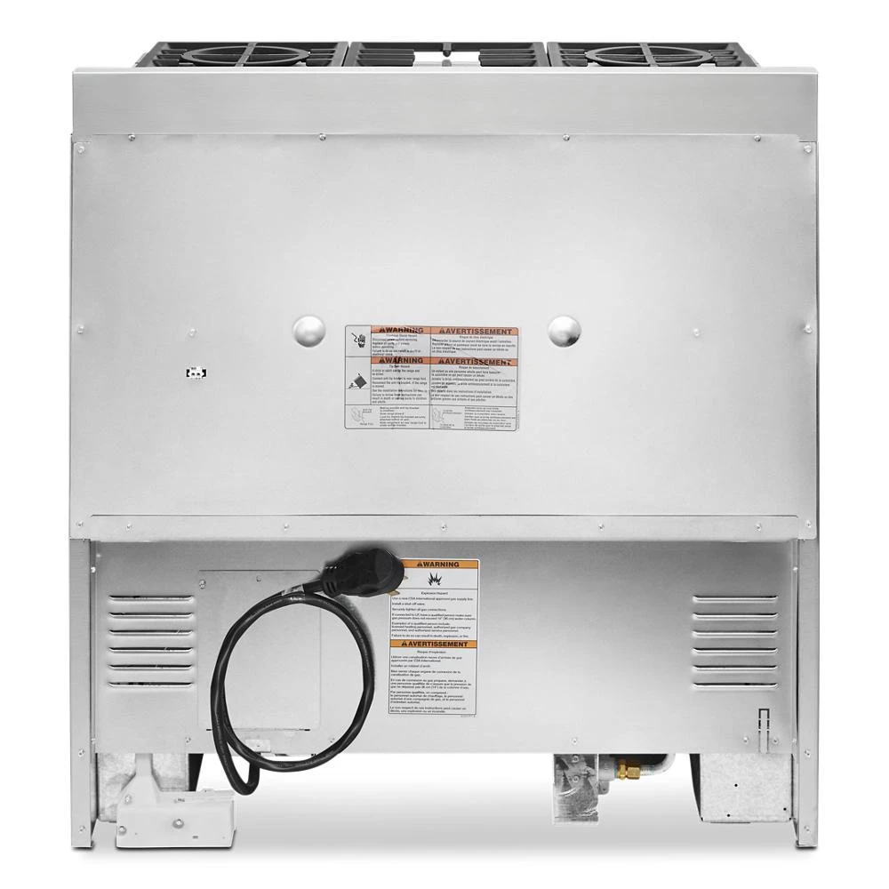 36" Smart Commercial-Style Gas Range with 6 Burners KFGC506JSS