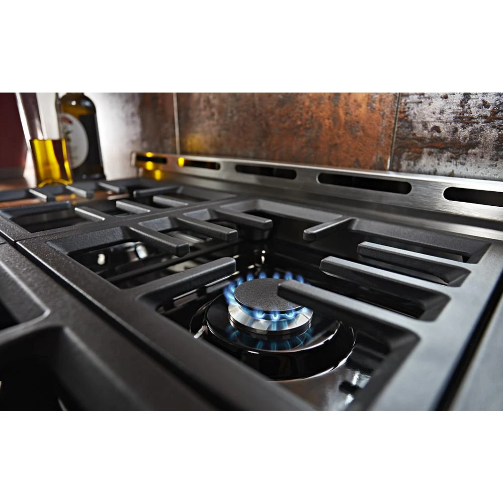 36" Smart Commercial-Style Gas Range with 6 Burners KFGC506JSS