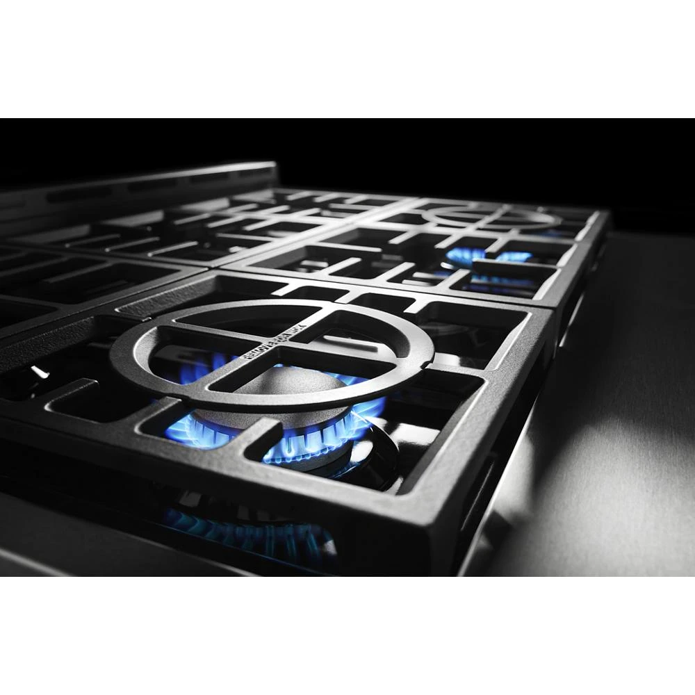 36" Smart Commercial-Style Gas Range with 6 Burners KFGC506JSS