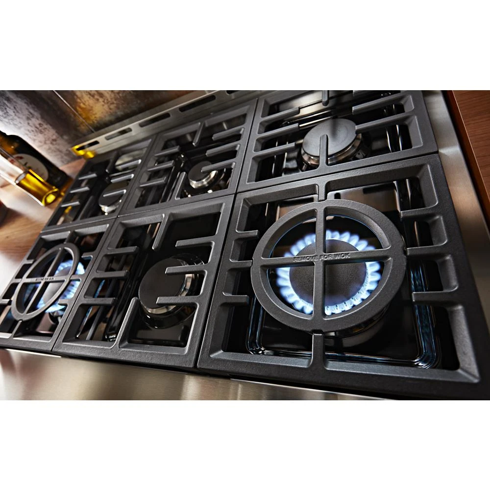 36" Smart Commercial-Style Gas Range with 6 Burners KFGC506JSS