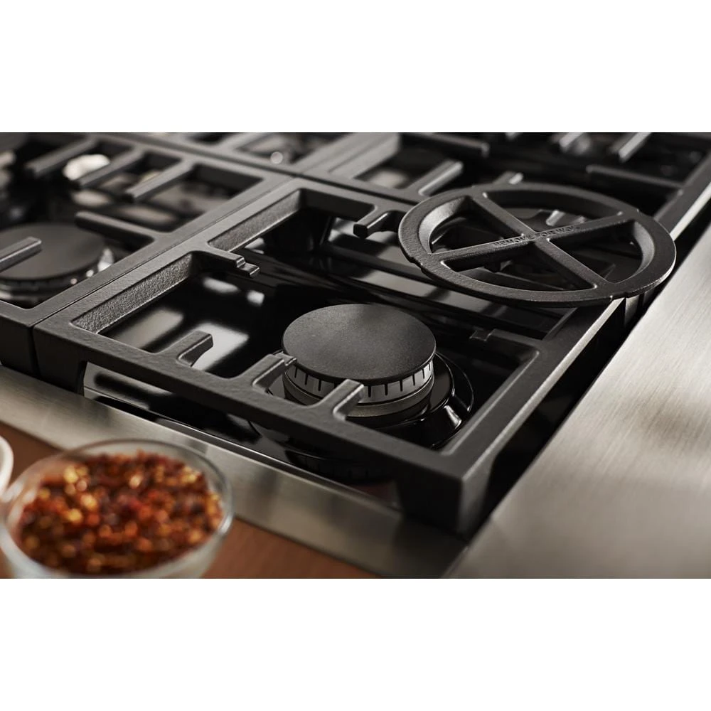 36" Smart Commercial-Style Gas Range with 6 Burners KFGC506JSS