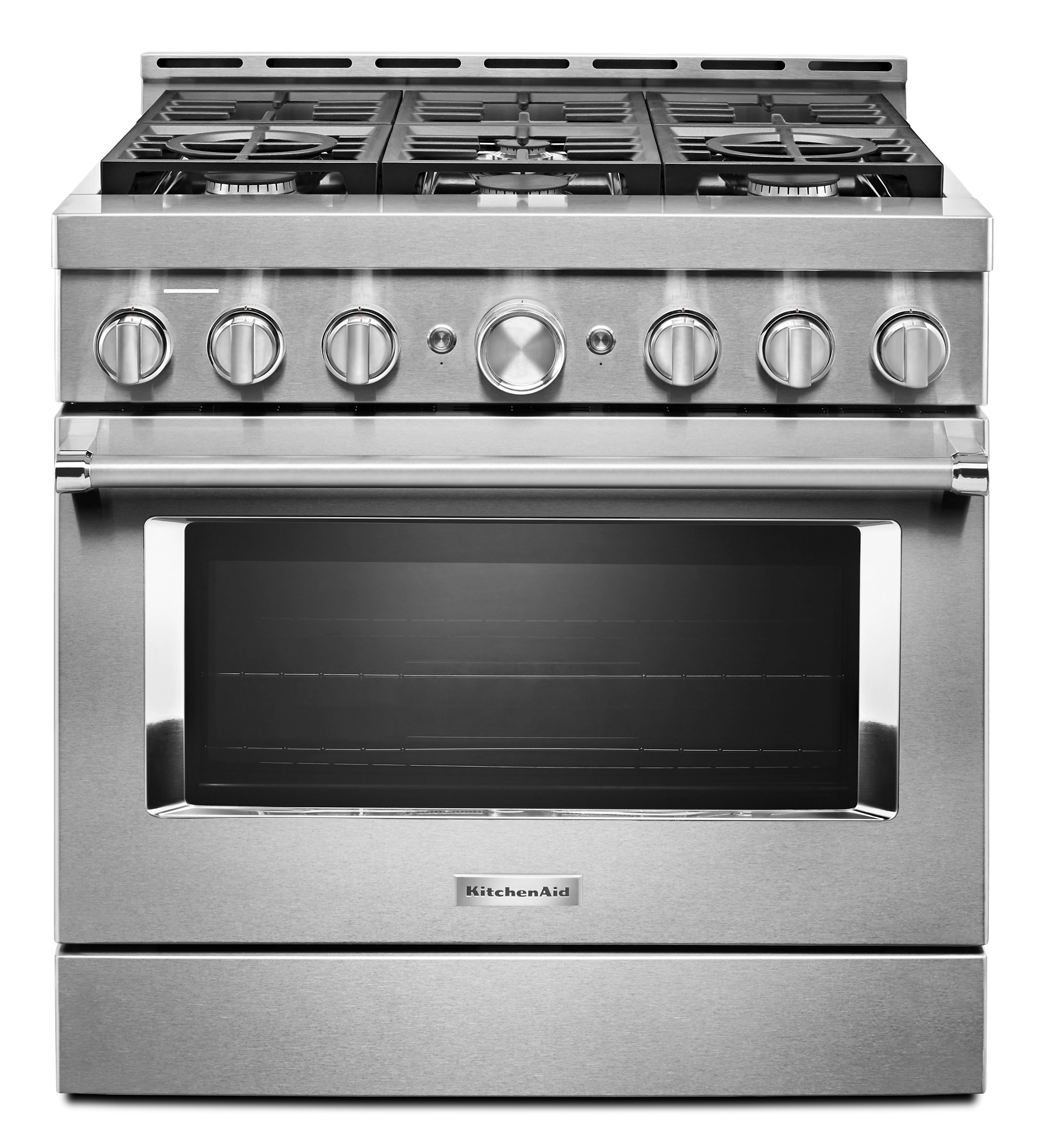 36" Smart Commercial-Style Gas Range with 6 Burners KFGC506JSS