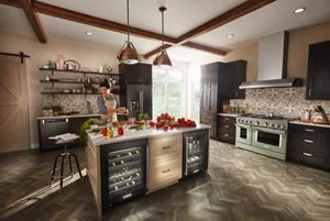 KitchenAid® 48'' Smart Commercial-Style Gas Range with Griddle KFGC558JAV