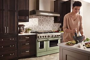 KitchenAid® 48'' Smart Commercial-Style Gas Range with Griddle KFGC558JAV