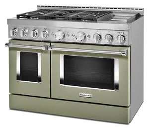 KitchenAid® 48'' Smart Commercial-Style Gas Range with Griddle KFGC558JAV