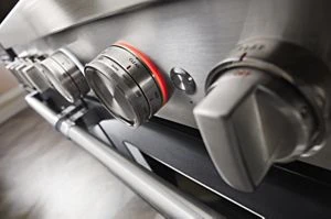 KitchenAid® 48'' Smart Commercial-Style Gas Range with Griddle KFGC558JBK