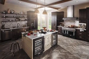 KitchenAid® 48'' Smart Commercial-Style Gas Range with Griddle KFGC558JBK