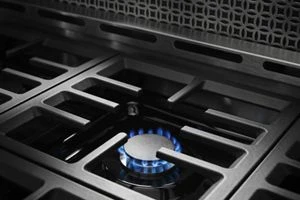 KitchenAid® 48'' Smart Commercial-Style Gas Range with Griddle KFGC558JBK