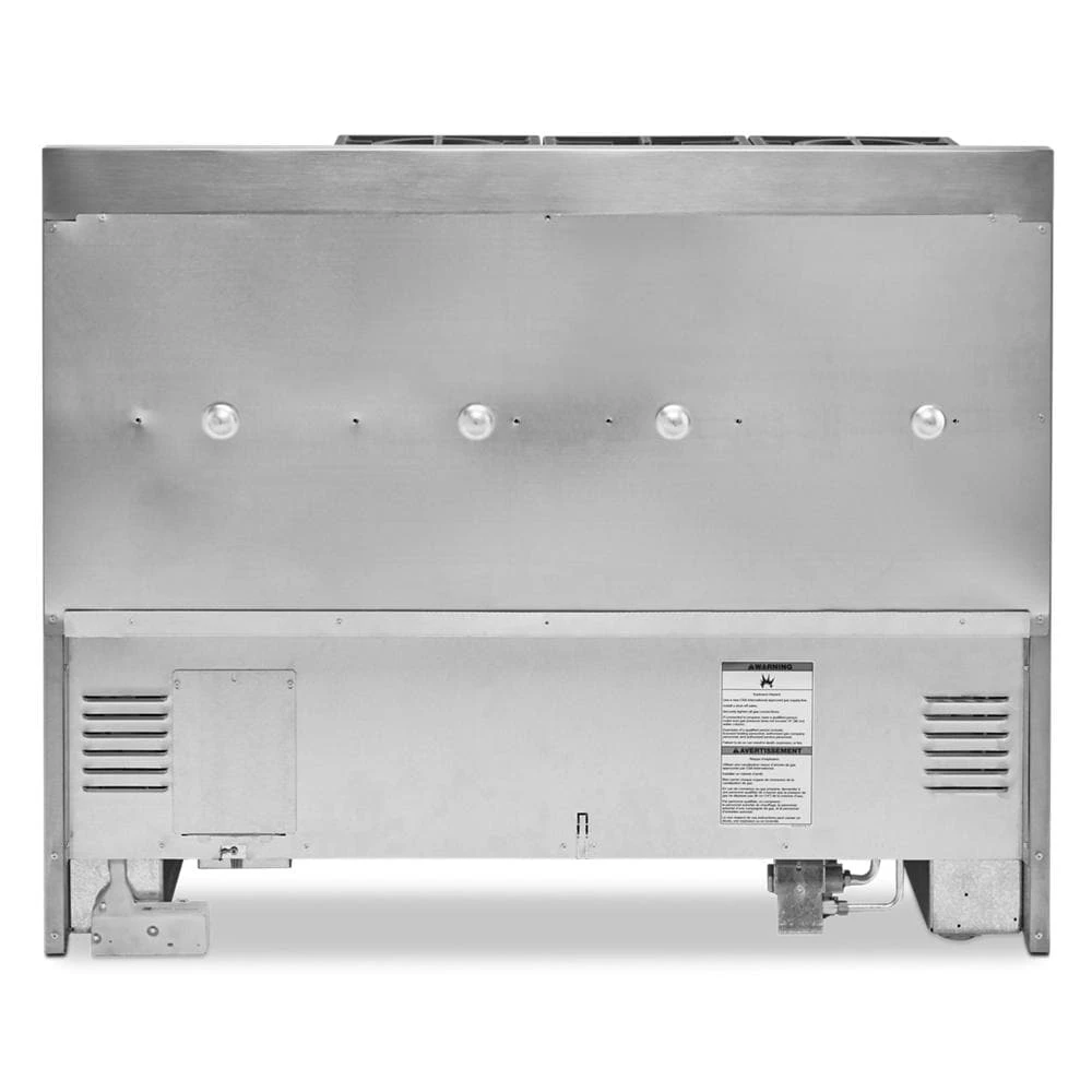 48'' Smart Commercial-Style Gas Range with Griddle KFGC558JMH