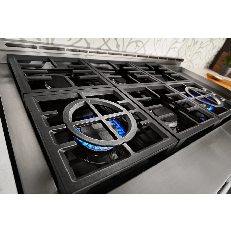 Kitchenaid® 48'' Smart Commercial-style Gas Range With Griddle KFGC558JSC