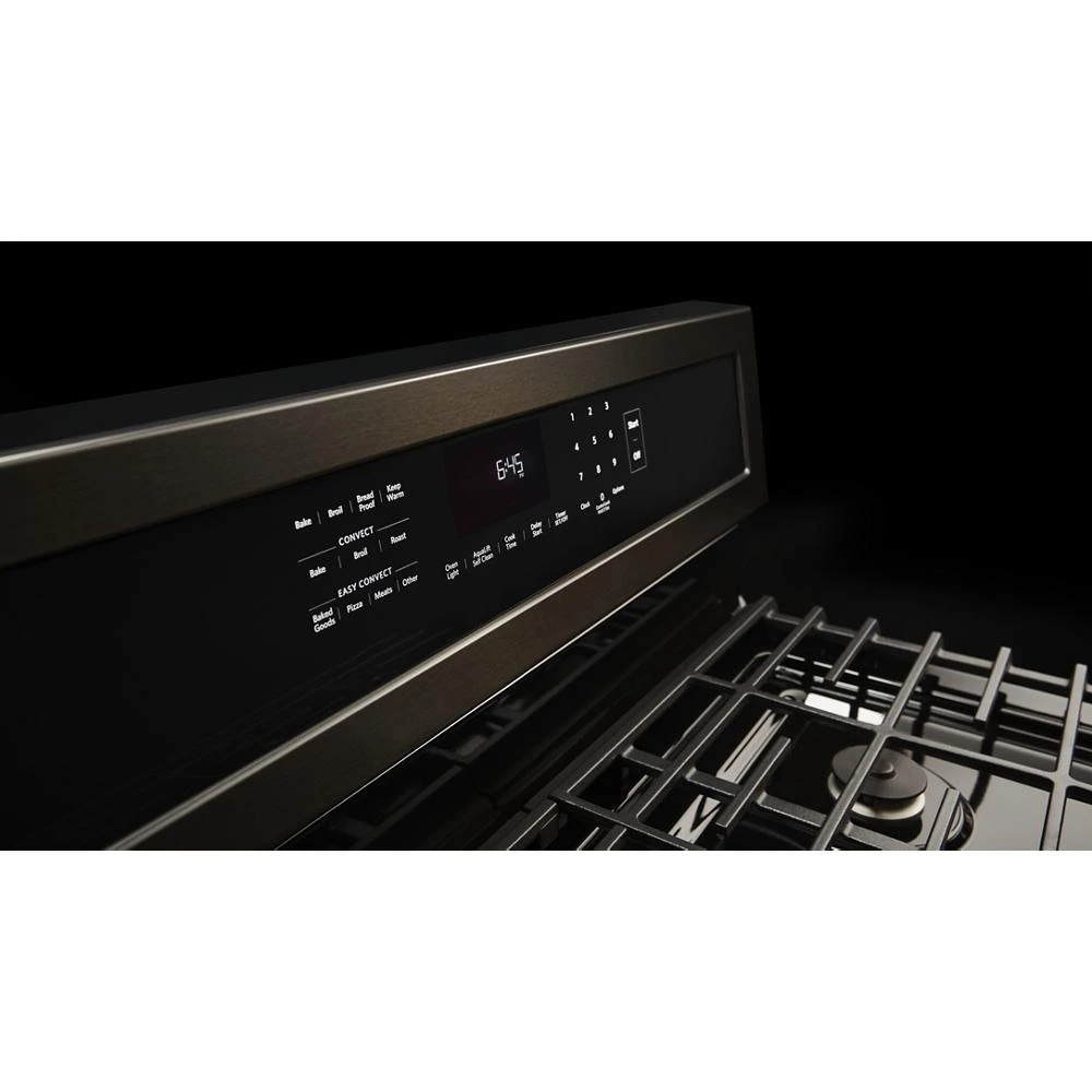 30-Inch 5-Burner Gas Convection Range KFGG500EBS