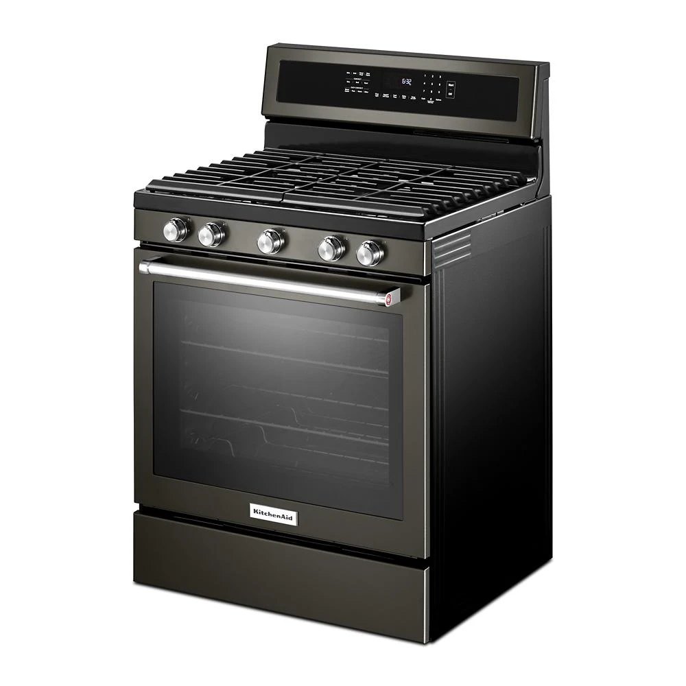 30-Inch 5-Burner Gas Convection Range KFGG500EBS