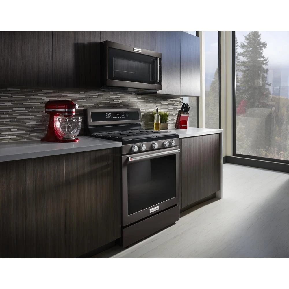 30-Inch 5-Burner Gas Convection Range KFGG500EBS
