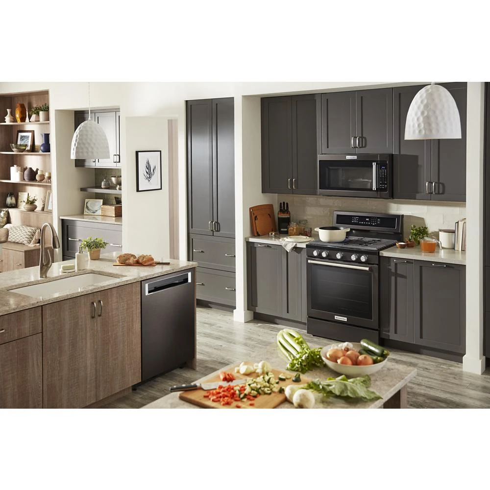 30-Inch 5-Burner Gas Convection Range KFGG500EBS