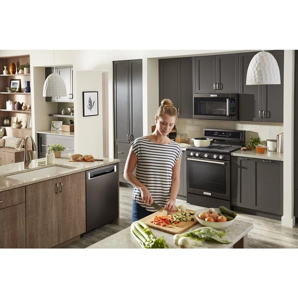 30-Inch 5-Burner Gas Convection Range KFGG500EBS