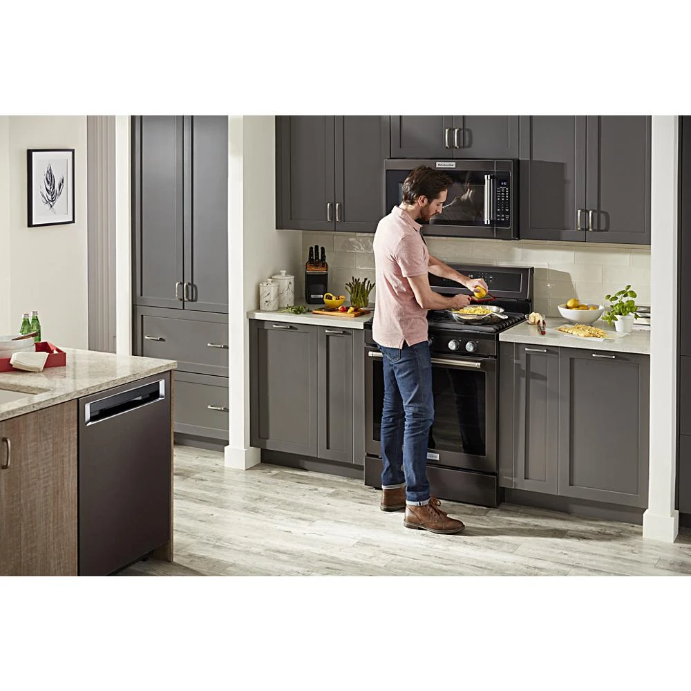 30-Inch 5-Burner Gas Convection Range KFGG500EBS