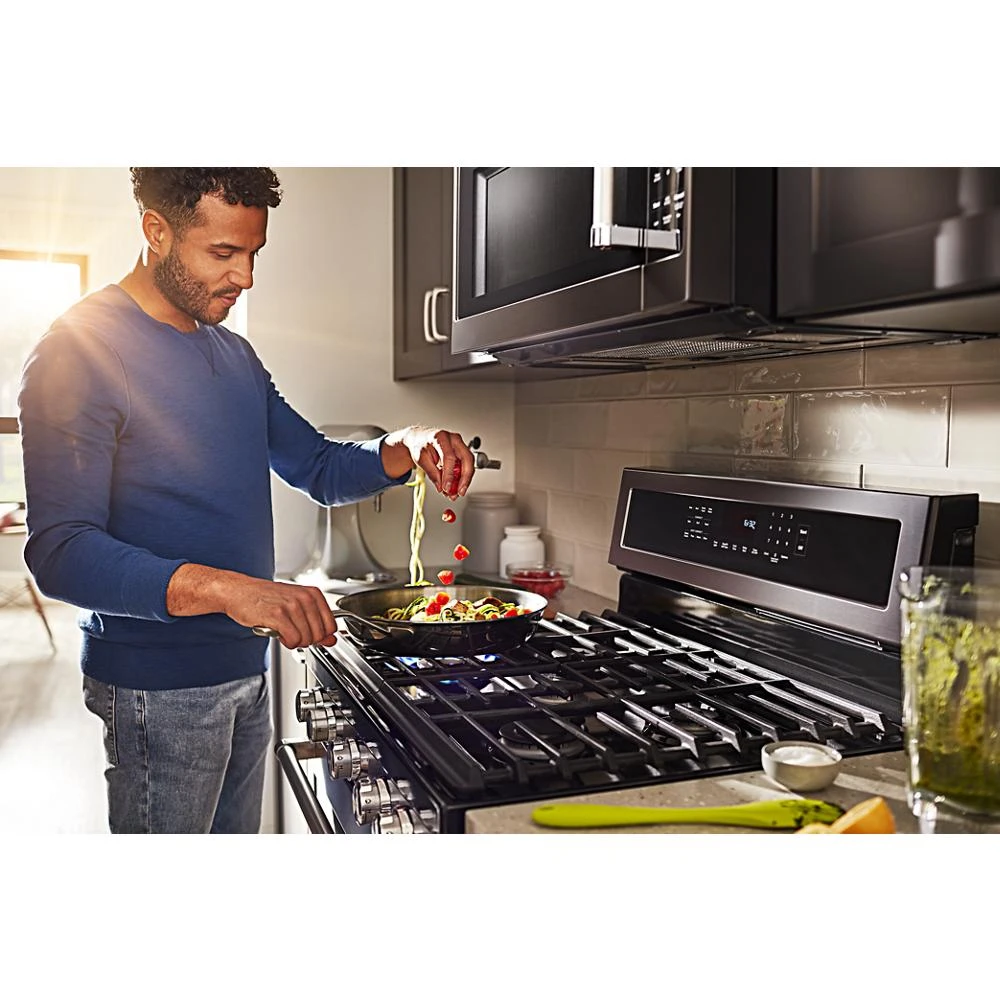 30-Inch 5-Burner Gas Convection Range KFGG500EBS