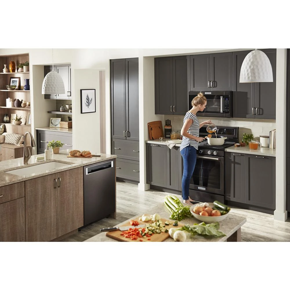 30-Inch 5-Burner Gas Convection Range KFGG500EBS