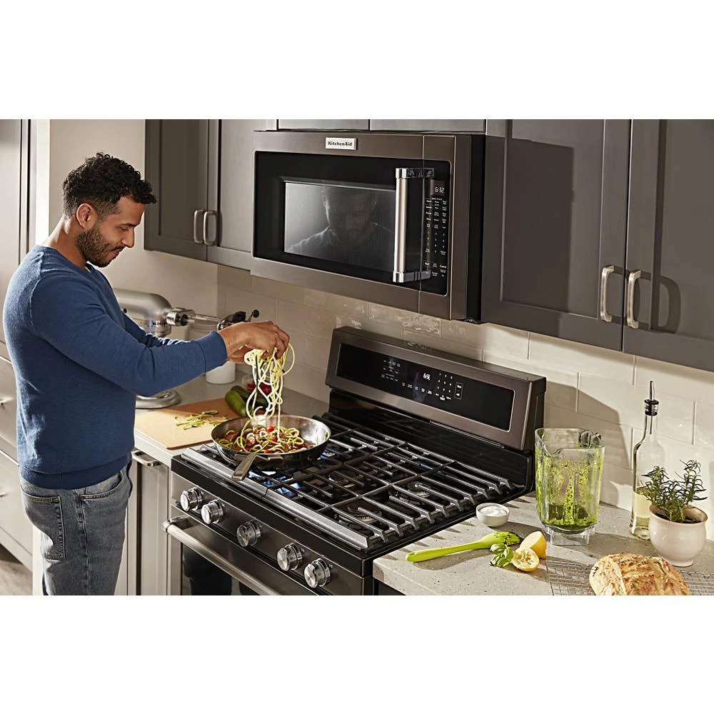 30-Inch 5-Burner Gas Convection Range KFGG500EBS