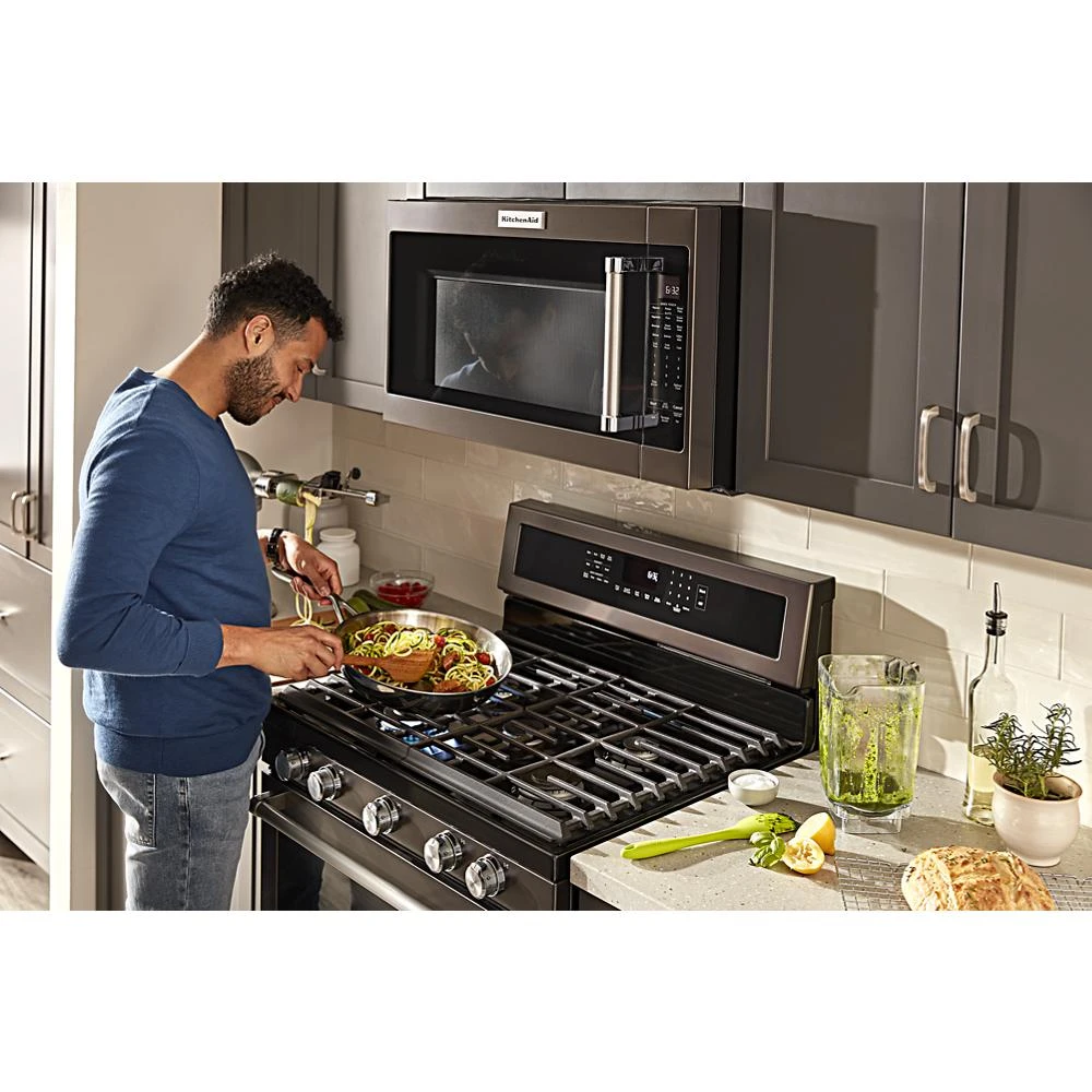 30-Inch 5-Burner Gas Convection Range KFGG500EBS
