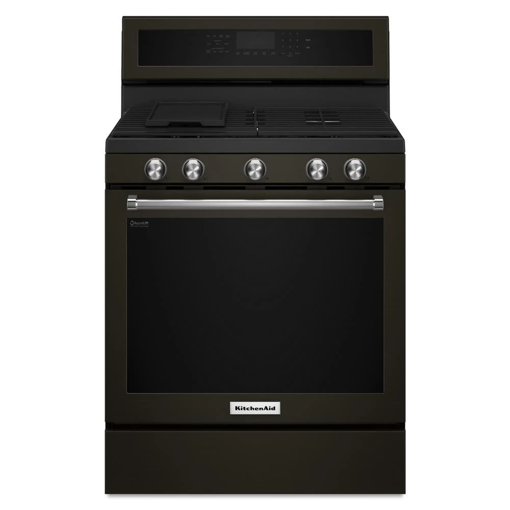 30-Inch 5-Burner Gas Convection Range KFGG500EBS