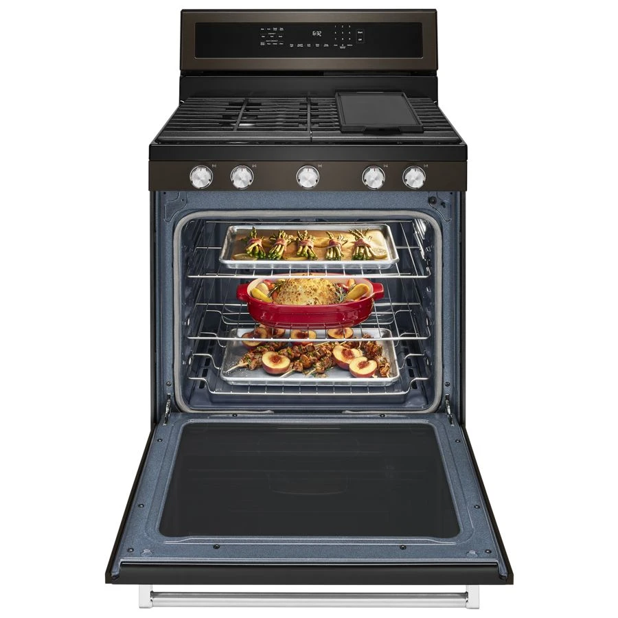 30-Inch 5-Burner Gas Convection Range KFGG500EBS