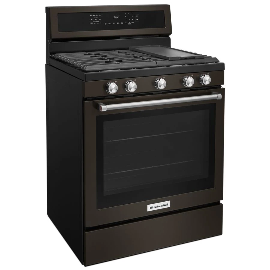 30-Inch 5-Burner Gas Convection Range KFGG500EBS