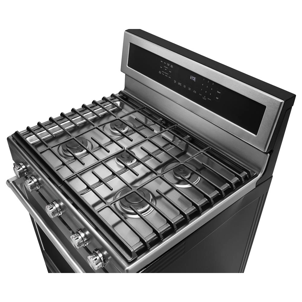 30-Inch 5-Burner Gas Convection Range KFGG500EWH