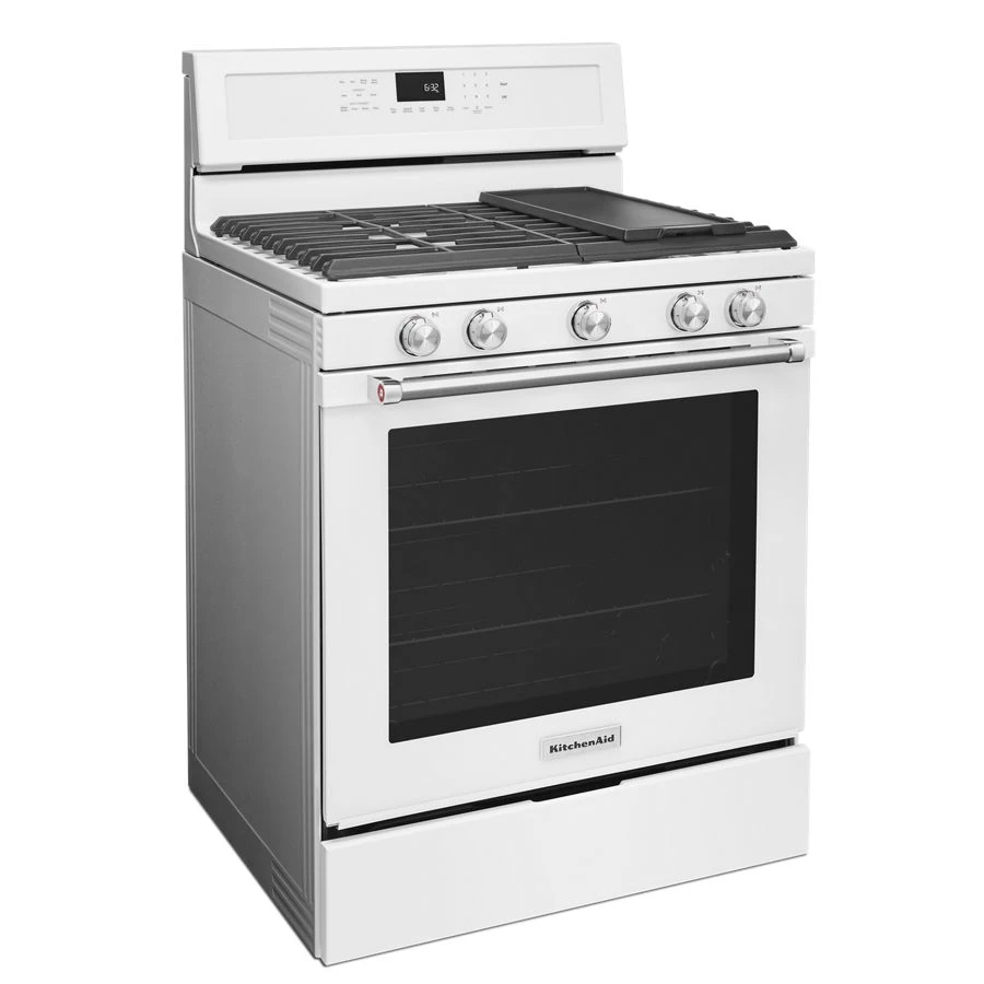 30" 5-Burner Gas Convection Range KFGG500EWH