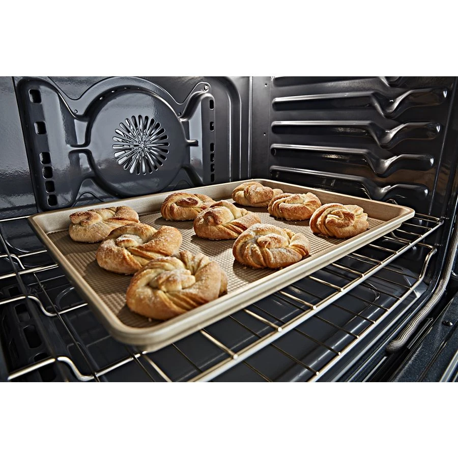 30-Inch 5-Burner Gas Convection Range with PrintShield Finish KFGG504KPS