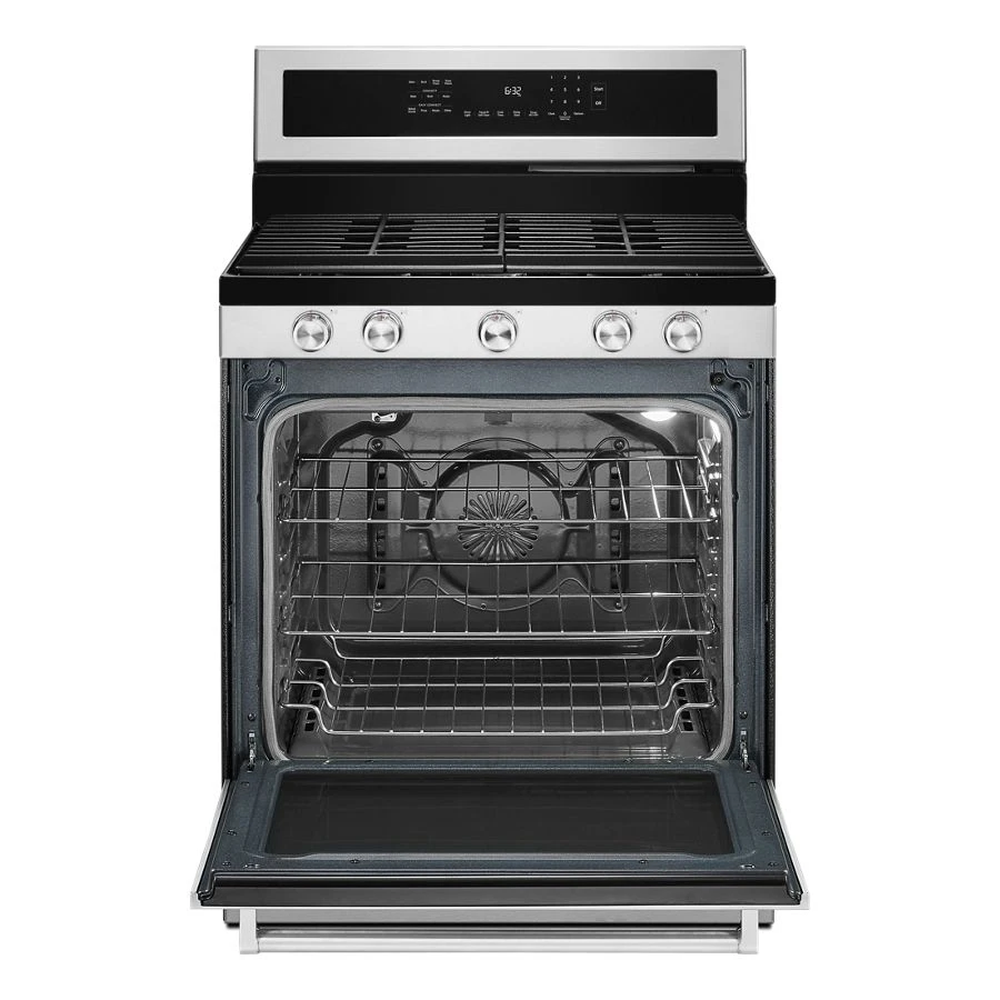 30-Inch 5-Burner Gas Convection Range with PrintShield Finish KFGG504KPS