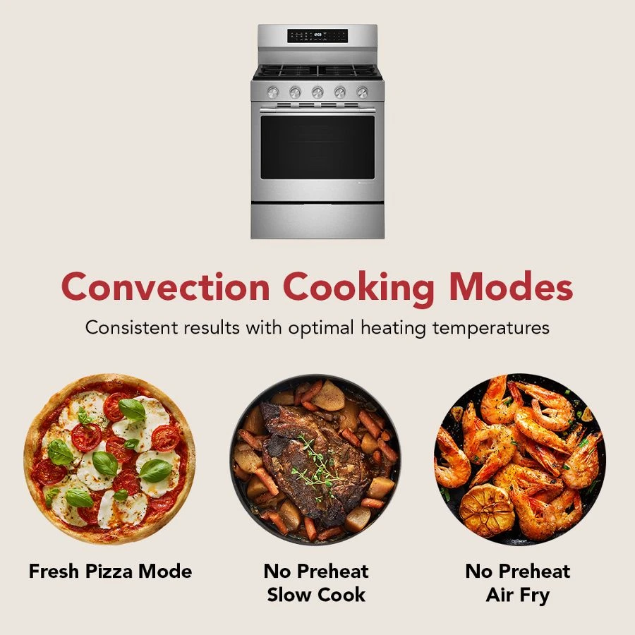 5.0 Cu. Ft. Smart Freestanding Gas Range with Convection Cooking Modes KFGS530SPS