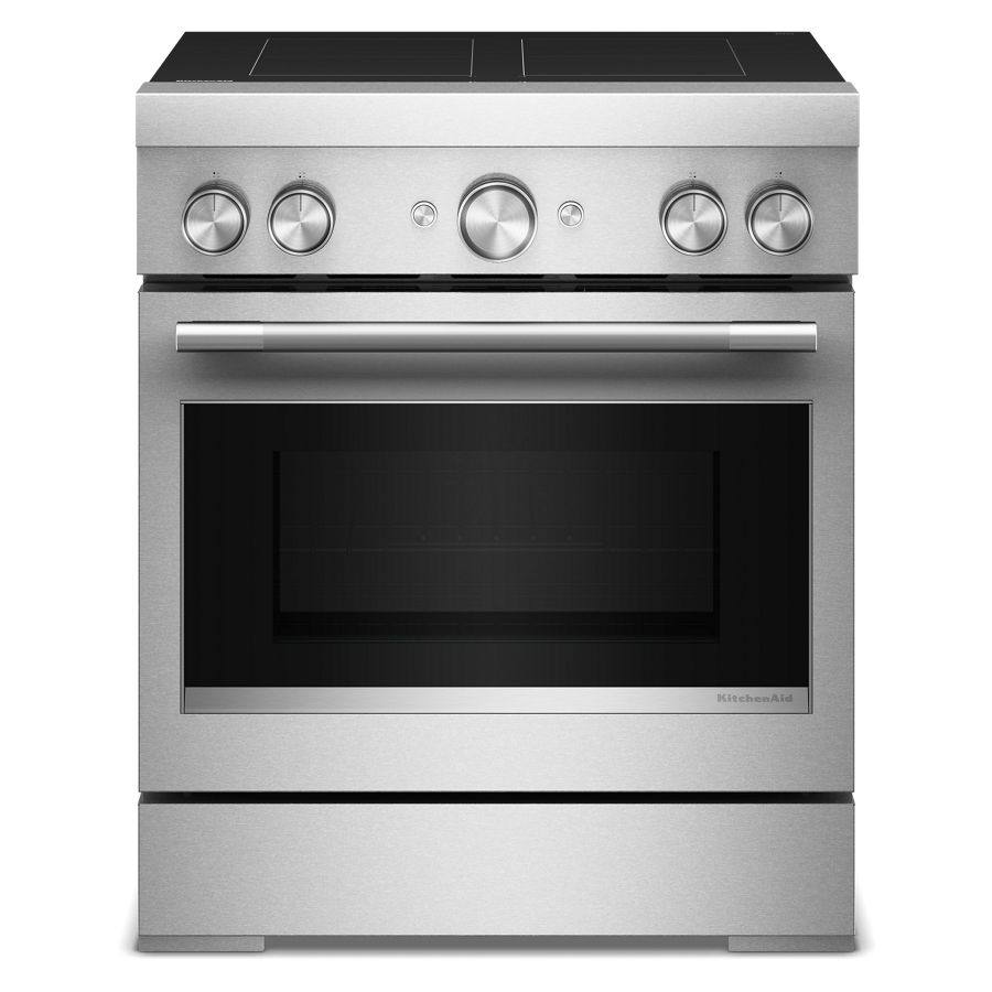 30-Inch 4-Element Induction Freestanding Commercial-Style Range with Air Fry KFIS930SSS