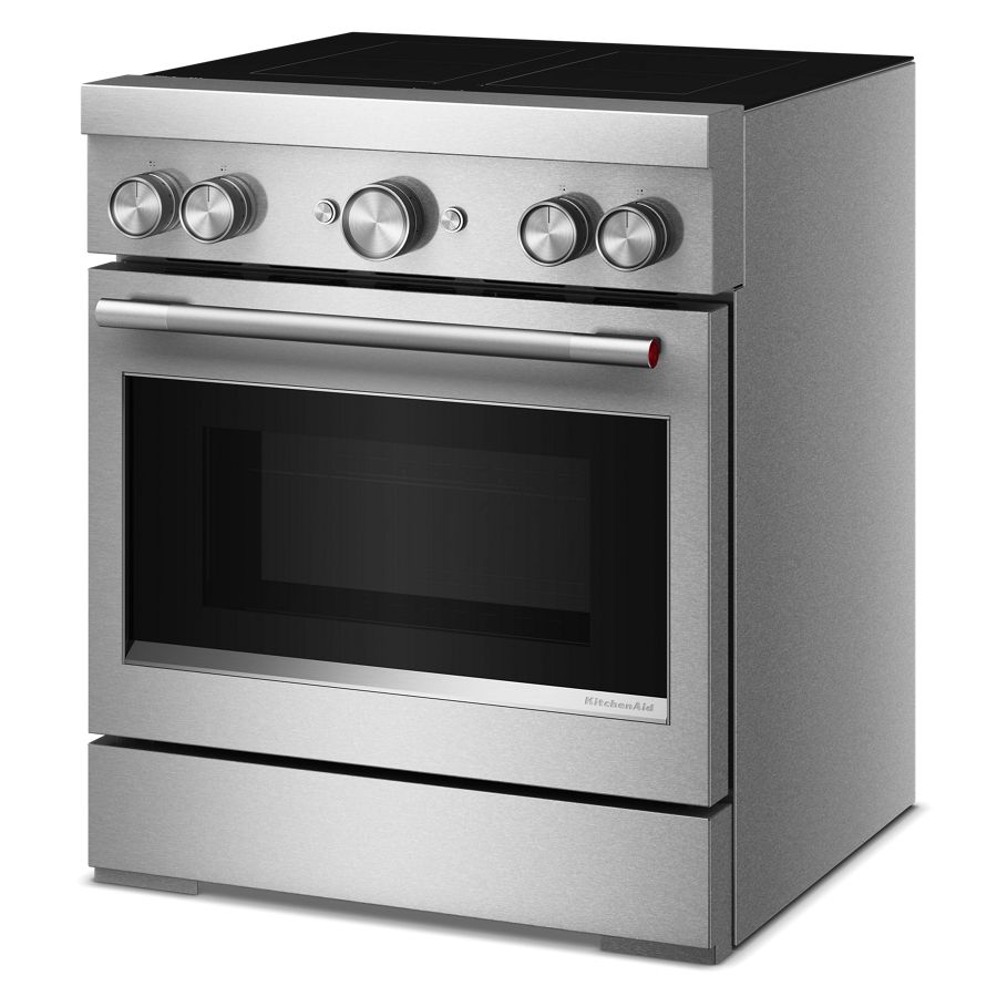30-Inch 4-Element Induction Freestanding Commercial-Style Range with Air Fry KFIS930SSS