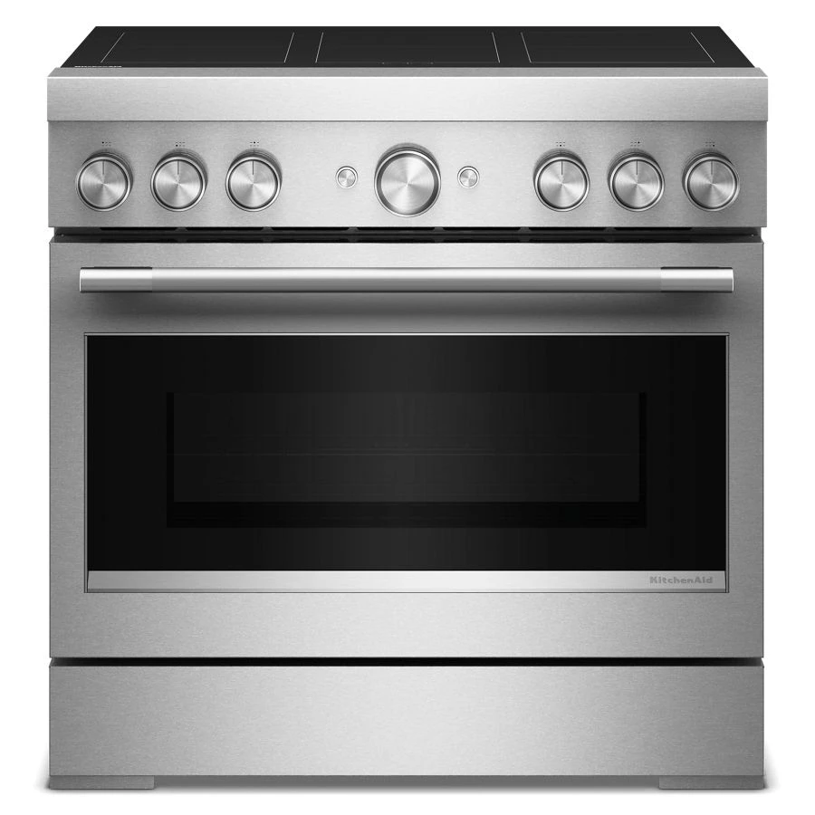 36-Inch 6-Element Induction Freestanding Commercial-Style Range with Air Fry KFIS936SSS