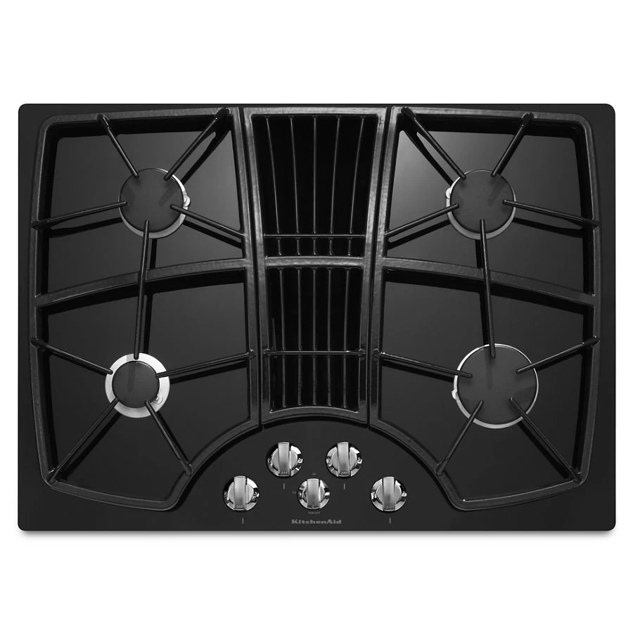 30-Inch 4 Burner Downdraft Gas Cooktop, Architect Series II KGCD807XBL