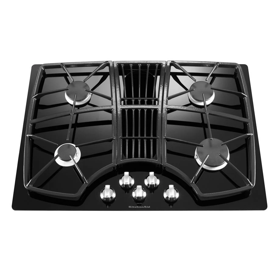 30-Inch 4 Burner Downdraft Gas Cooktop, Architect Series II KGCD807XBL