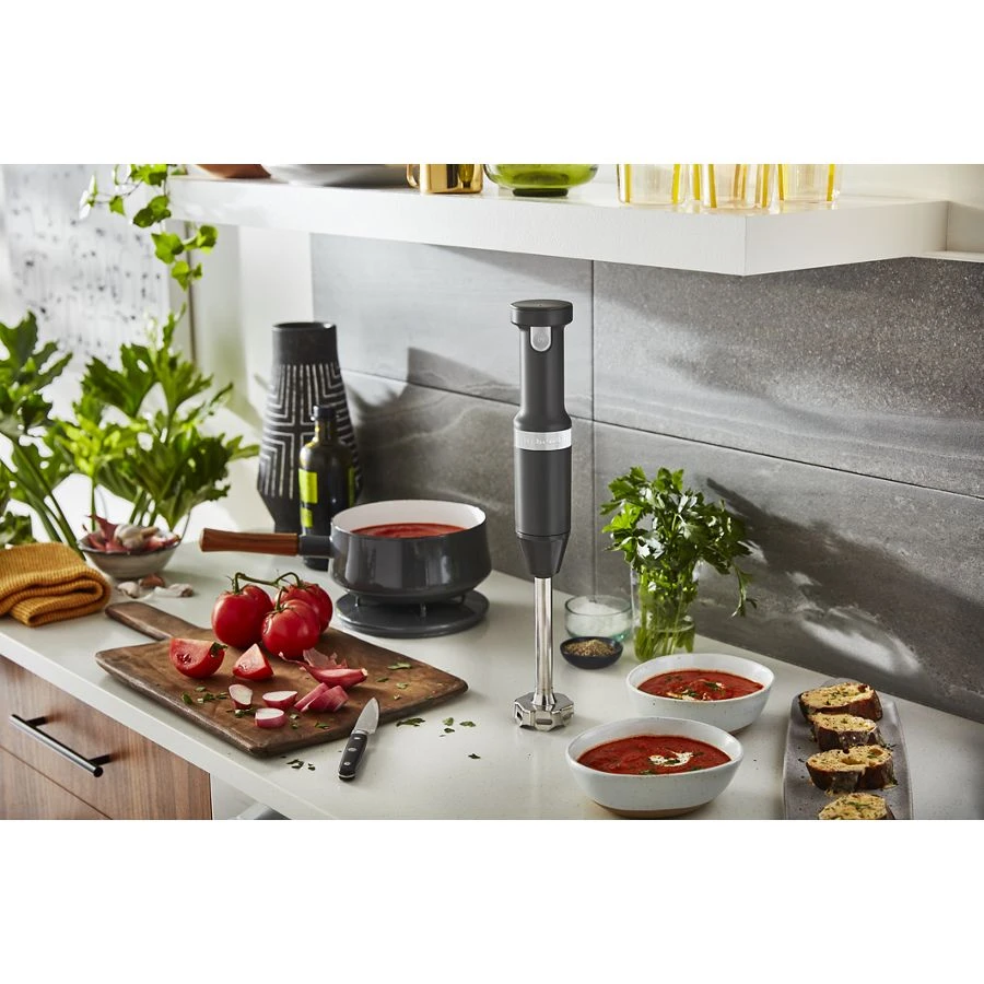 Cordless Variable Speed Hand Blender with Chopper and Whisk Attachment KHBBV83DG