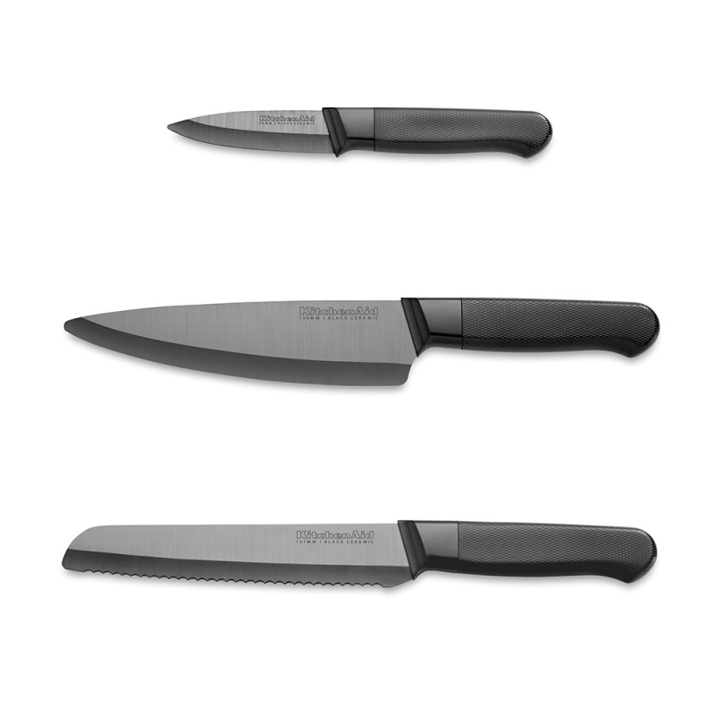 3-Piece Ceramic Cutlery Set KKCER03CSBL