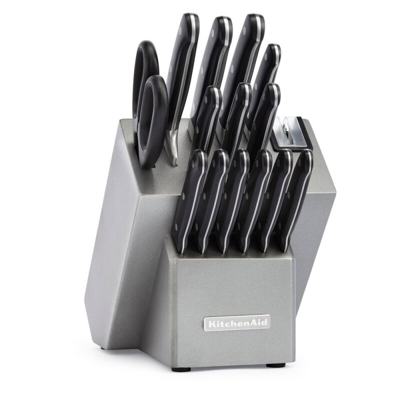 KitchenAid Classic Forged 16-Piece Triple Rivet Cutlery Set Silver KKFTR16SL Picture 1