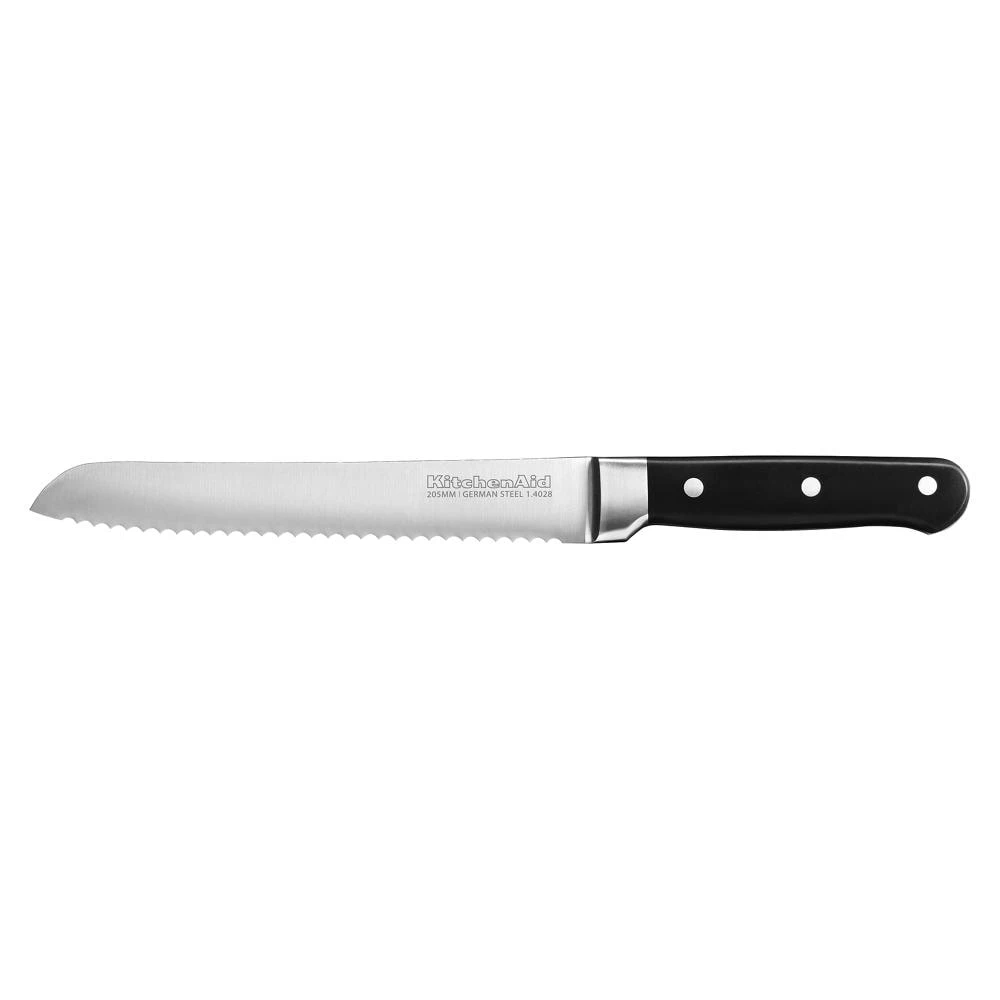 Classic Forged 8-Inch Triple Rivet Scalloped Bread Knife KKFTR8BROB