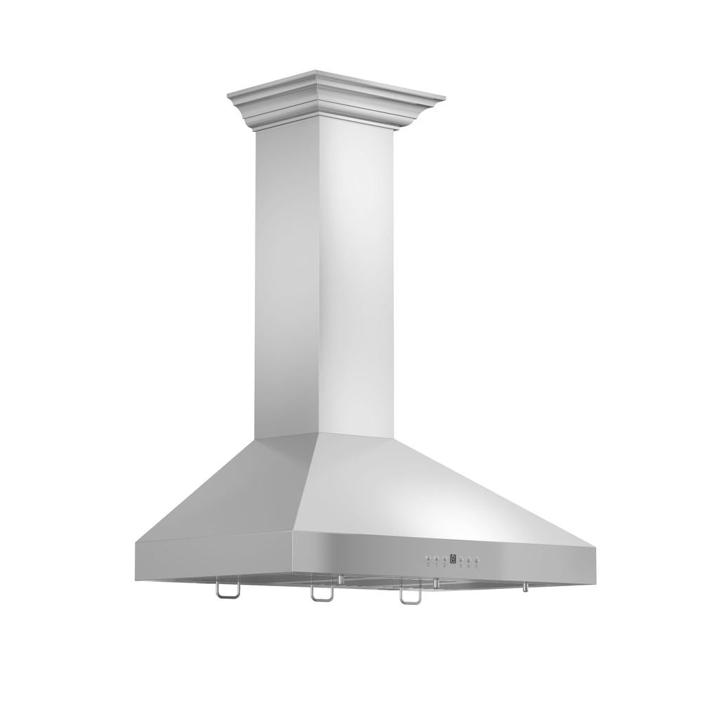 30" Convertible Vent Wall Mount Range Hood with Crown Molding KL3CRN30