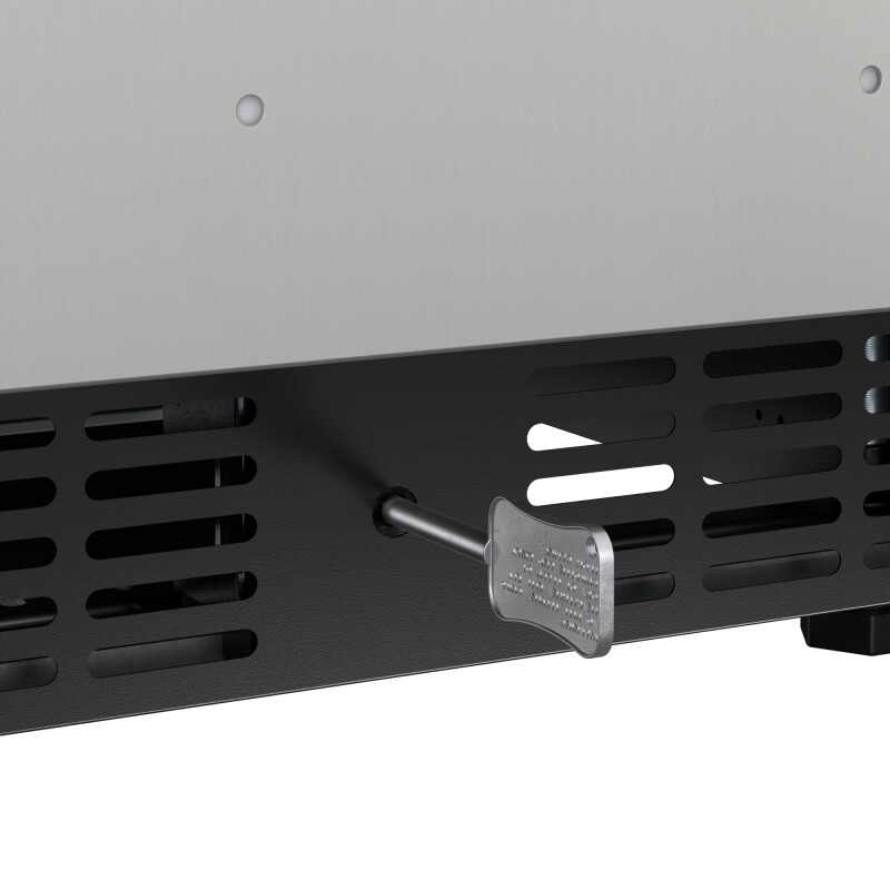 15 in. Built-In Panel Ready Undercounter Beverage Refrigerator, Compact with Digital Temperature Control, Glass Shelves, Security Lock KMBIR15PR