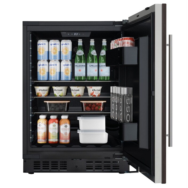 24 in. Panel Ready Compact Refrigerator, 5 cu. ft. in Black KMBIR5CPR