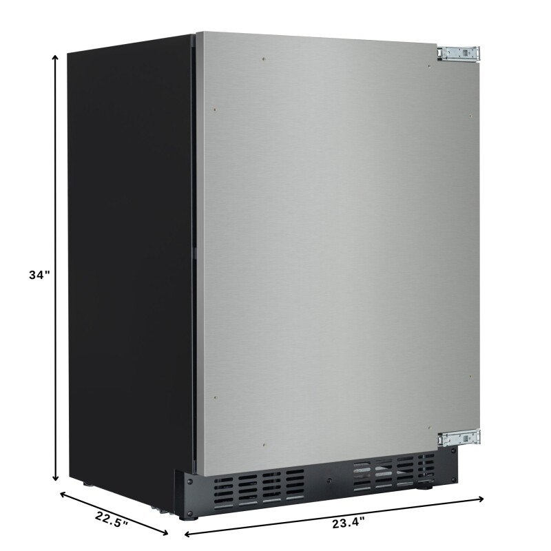 24 in. Panel Ready Compact Refrigerator, 5 cu. ft. in Black KMBIR5CPR