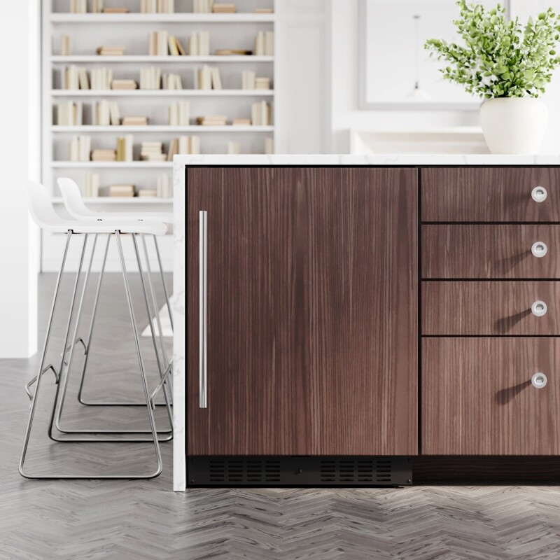 24 in. Panel Ready Compact Refrigerator, 5 cu. ft. in Black KMBIR5CPR