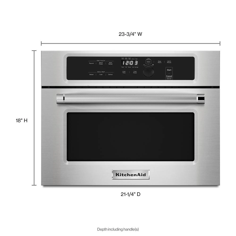 24" Built In Microwave Oven with 1000 Watt Cooking KMBS104ESS