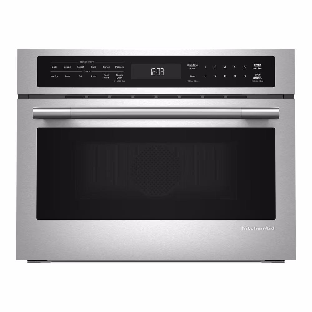 24" Built-In More-In-One Convection Microwave Speed Oven with Air Fry Mode KMBS724SPS