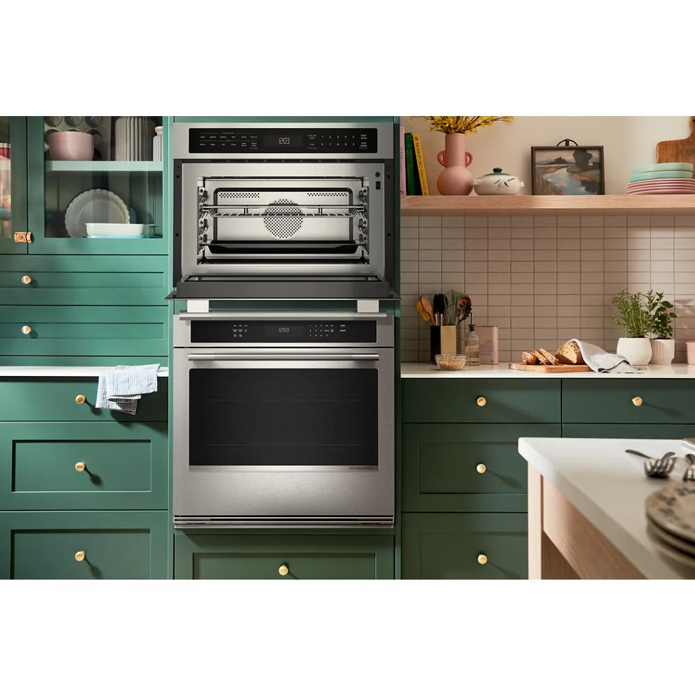 24" Built-In More-In-One Convection Microwave Speed Oven with Air Fry Mode KMBS724SPS